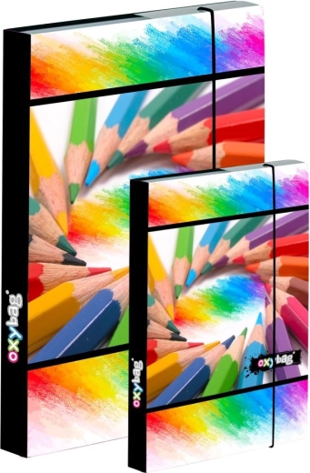 OXYBAG boîte pour cahiers A4 + A5 crayons de couleur