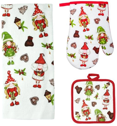 Set de cuisine Elfíci – gant, manique et torchon