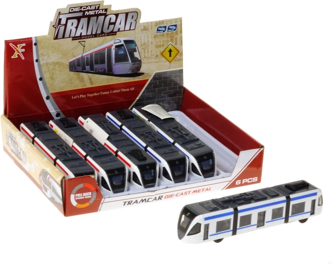 Tramway métallique avec lumière et son - 1 pièce