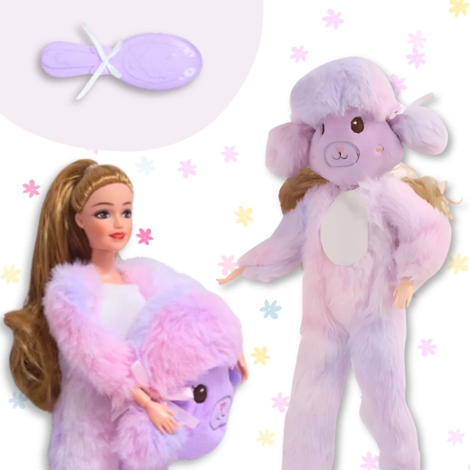 Membres articulés et petite brosse à cheveux