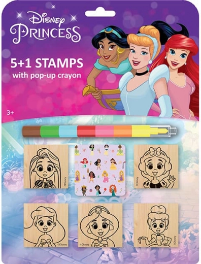 Ensemble de tampons Disney Princesses avec crayon de cire