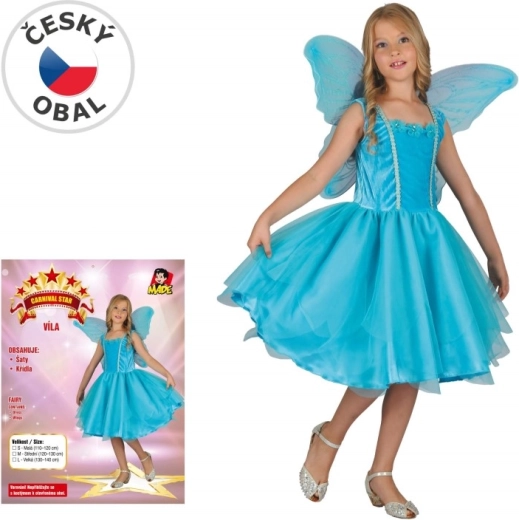Robe de carnaval de fée pour enfants de 120 à 130 cm