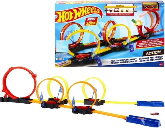 Circuit de course Hot Wheels avec looping