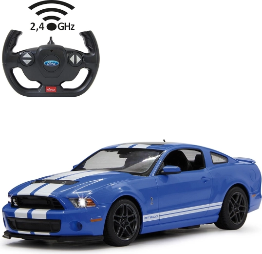 Voiture RC Ford Shelby GT500 à l'échelle 1:14 bleue