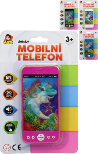 Téléphone mobile tactile pour enfants avec sons en anglais 14 cm - 1 pièce