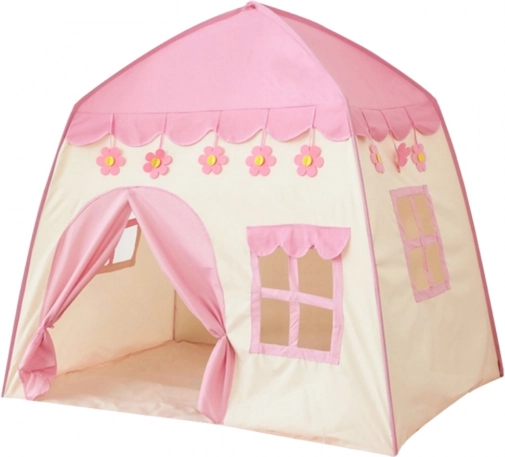 Woopie tente maisonnette XXL rose pour enfants avec sol