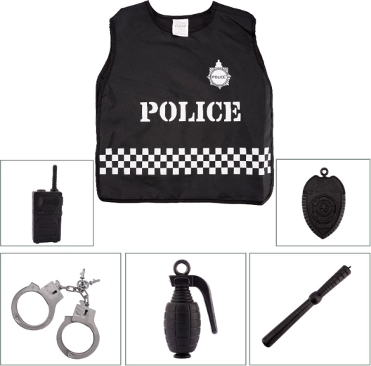 Kit du petit policier – costume et accessoires pour le jeu de rôle des enfants