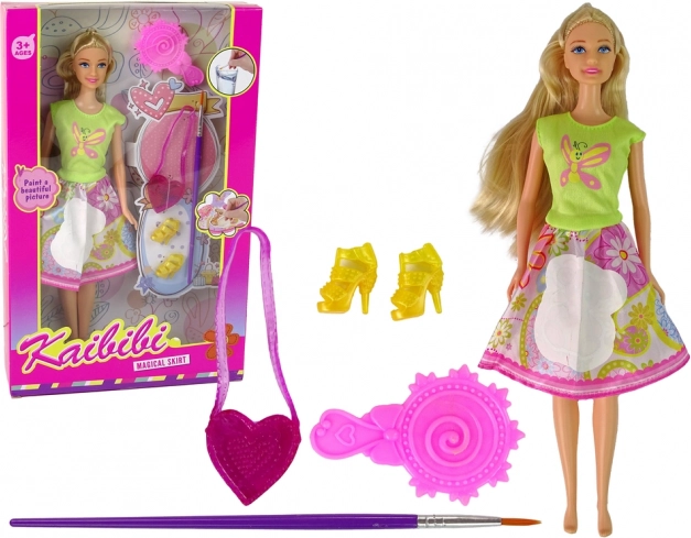 Poupée aux longs cheveux pour peindre des robes – Robes