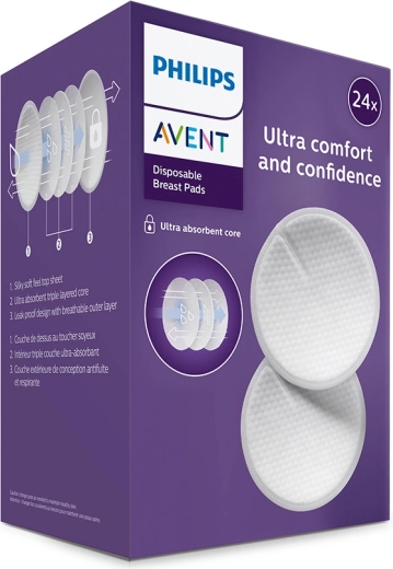 Philips Avent coussinets d’allaitement jetables 24 pcs