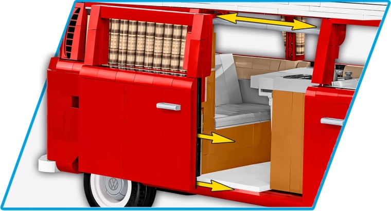 Intérieur détaillé comme dans un camping-car