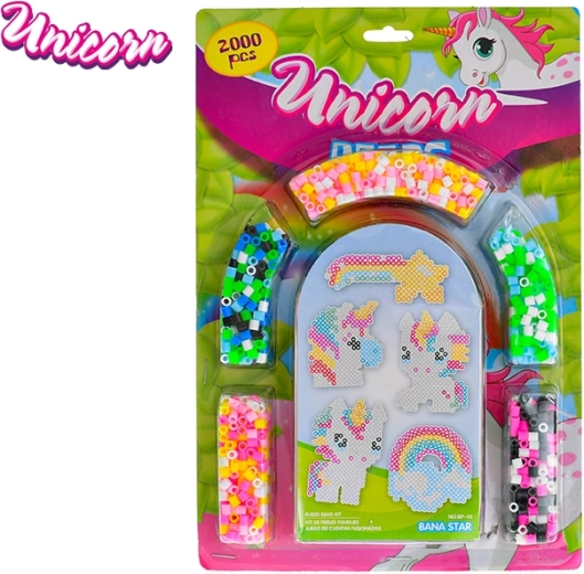 Kit licorne de perles à repasser pour enfants