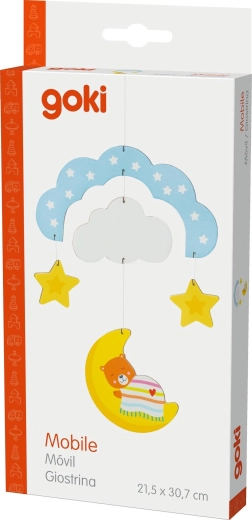 Mobile suspendu en bois pour lit bébé ours - 1 pièce