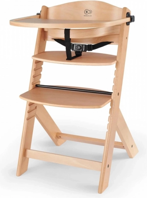 Chaise haute pour enfant ENOCK en bois de hêtre, naturelle
