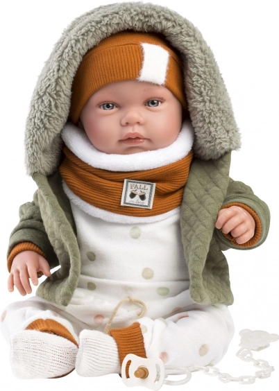 Llorens New Born poupée réaliste avec sons 44 cm