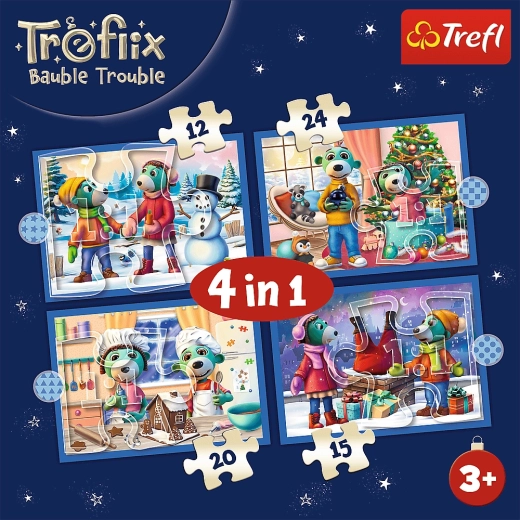 Puzzle progressifs Tréflíkovi Noël 4-en-1
