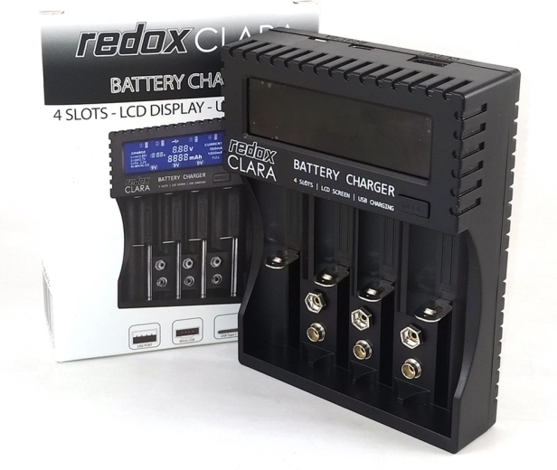 Chargeur Redox Clara pour AA/AAA (4 emplacements)