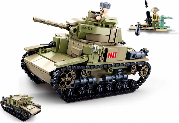 Sluban Army char moyen italien 2-en-1 jeu de construction