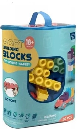 Blocs de construction souples pour enfants – 80 pcs