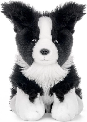 Figurine de chien border collie de 23 cm