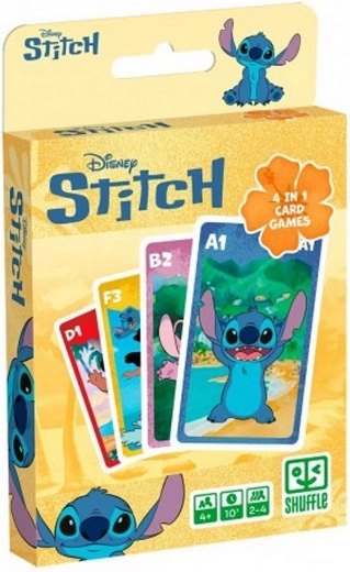 Jeu de cartes 4 en 1 DISNEY STITCH