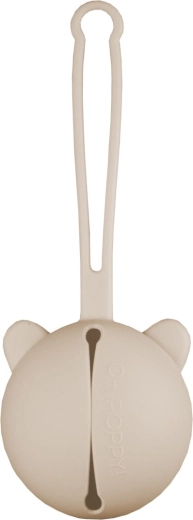 Oh,Poppy! Nola étui en silicone pour sucettes linen beige