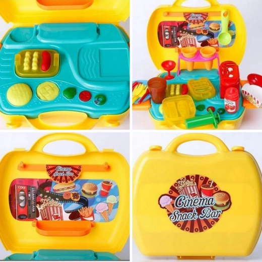 Snacks de cinéma en pâte à modeler