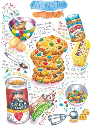 Puzzle biscuits géants 1000 pièces