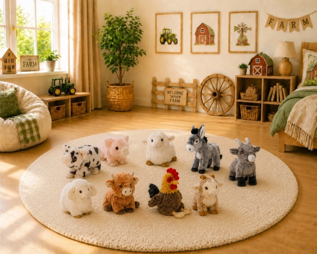 Collection Keeleco Farm : des animaux de la ferme dans la chambre d’enfant