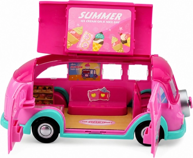 Food truck pliable comme glacerie mobile