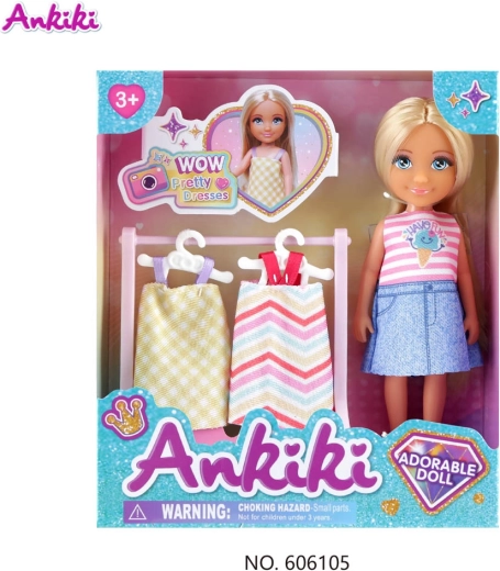 Poupée Ankiki avec portant à vêtements