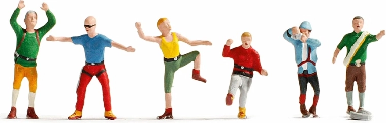 Noch set de figurines d’alpinistes H0 (6 pcs)