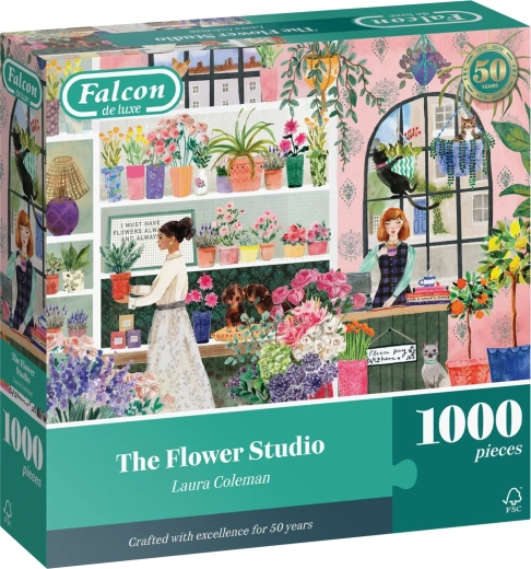 Puzzle Falcon Atelier floral 1000 pièces