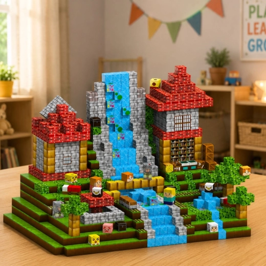200 cubes magnétiques pour de grandes constructions