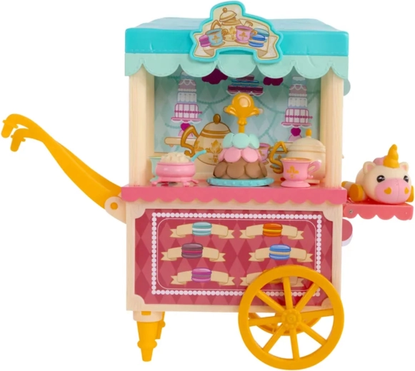 Chariot à thé plein de gourmandises