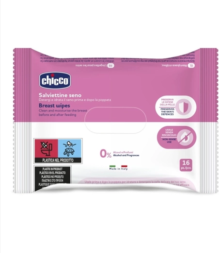 Chicco lingettes nettoyantes pour seins 16 pcs
