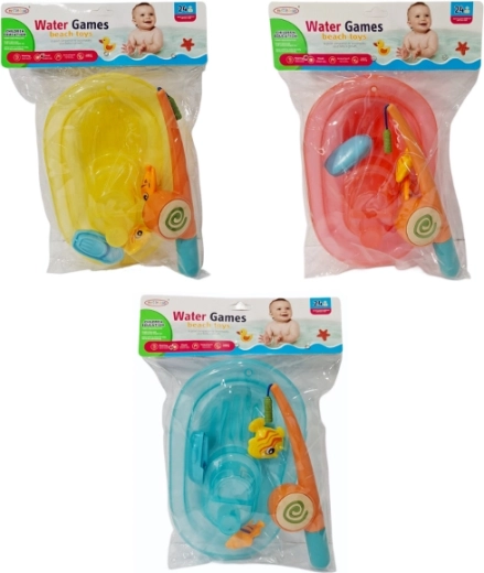 Jouet de bain – bateau avec canne à pêche et petits poissons
