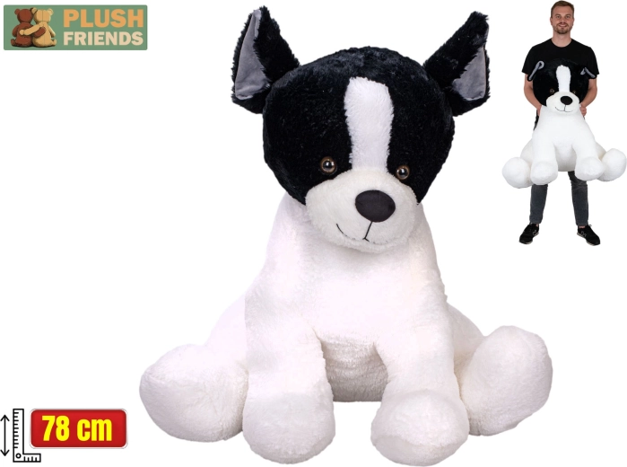 Plush Friends bouledogue français en peluche 78 cm