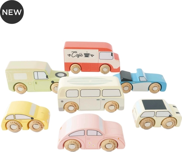 Set de petites voitures en bois Vintage Le Toy Van