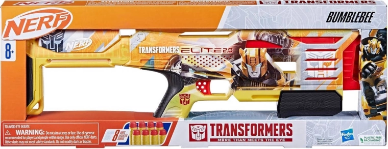 8 fléchettes en mousse Nerf Elite incluses