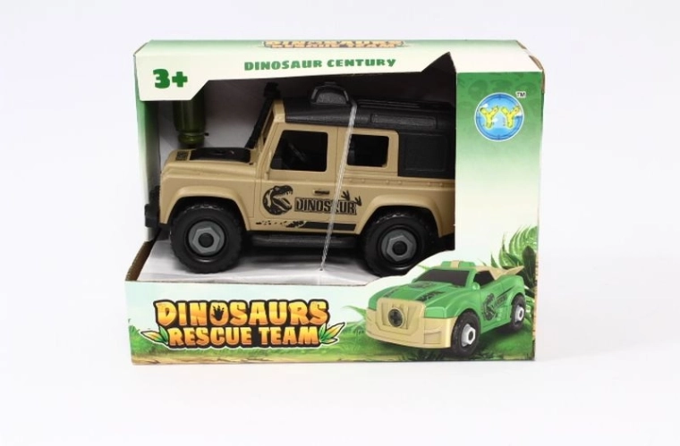 Voiture dinosaure avec roues à visser