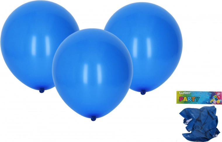 Ballons gonflables bleus 30 cm, lot de 10 pièces