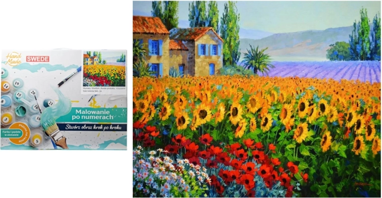 Peinture par numéros – Champ de tournesols