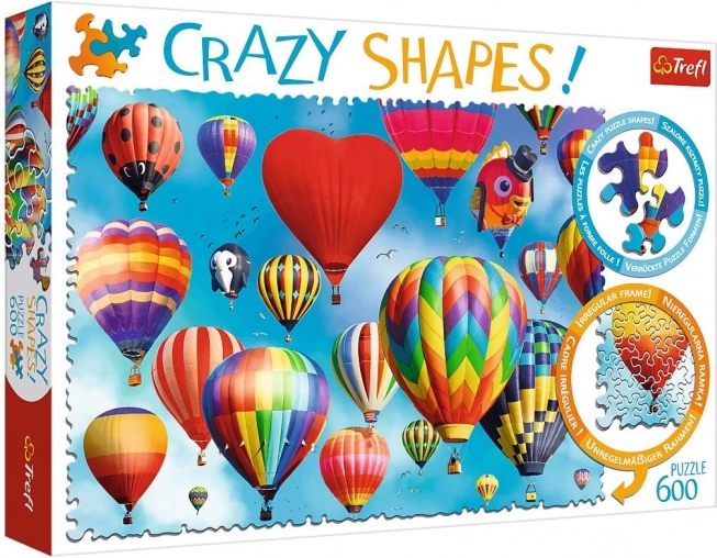 Puzzle 600 Crazy Shapes Ballons colorés
