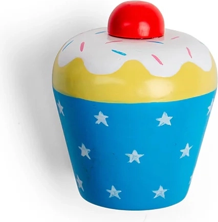 Bigjigs Toys petit gâteau en bois avec cerise