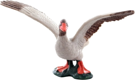 Figurine en plastique oie sur socle