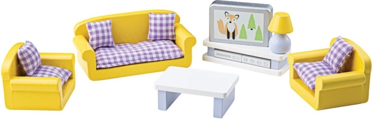 Tidlo Mobilier en bois pour salon jaune
