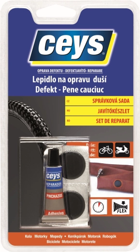 Kit de réparation de chambres à air CEYS 5 g avec 4 rustines