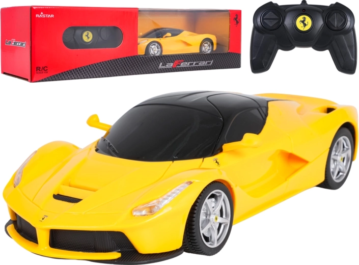 Voiture Ferrari LaFerrari jaune radiocommandée 1:24 RASTAR