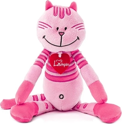 Woodyland Lumpin peluche chat Rosalie rose 38 cm