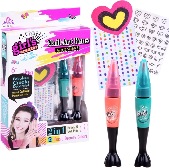 Set de décoration pour ongles Création pour filles